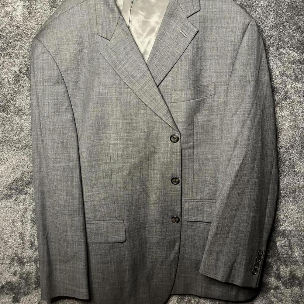 Vintage Polo Ralph Lauren Wool Blazer Light Grey‎ 42S.